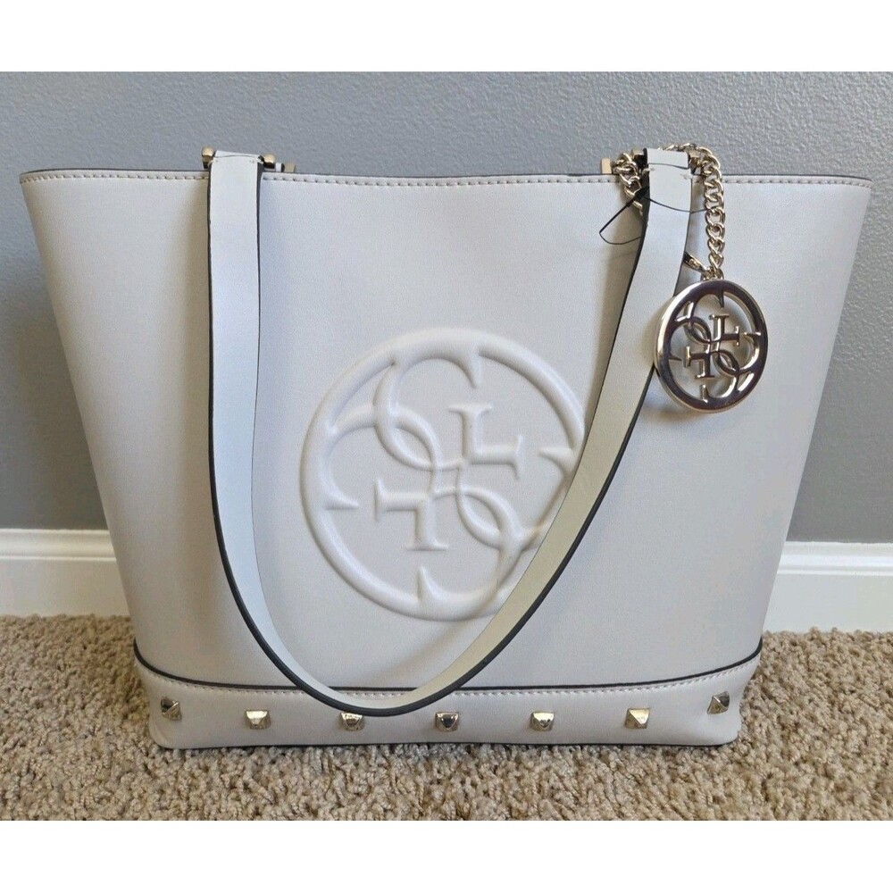 NWT GUESS Korry Tote Bag Bone/Tan New with Tags Style VL617223 MSRP $98